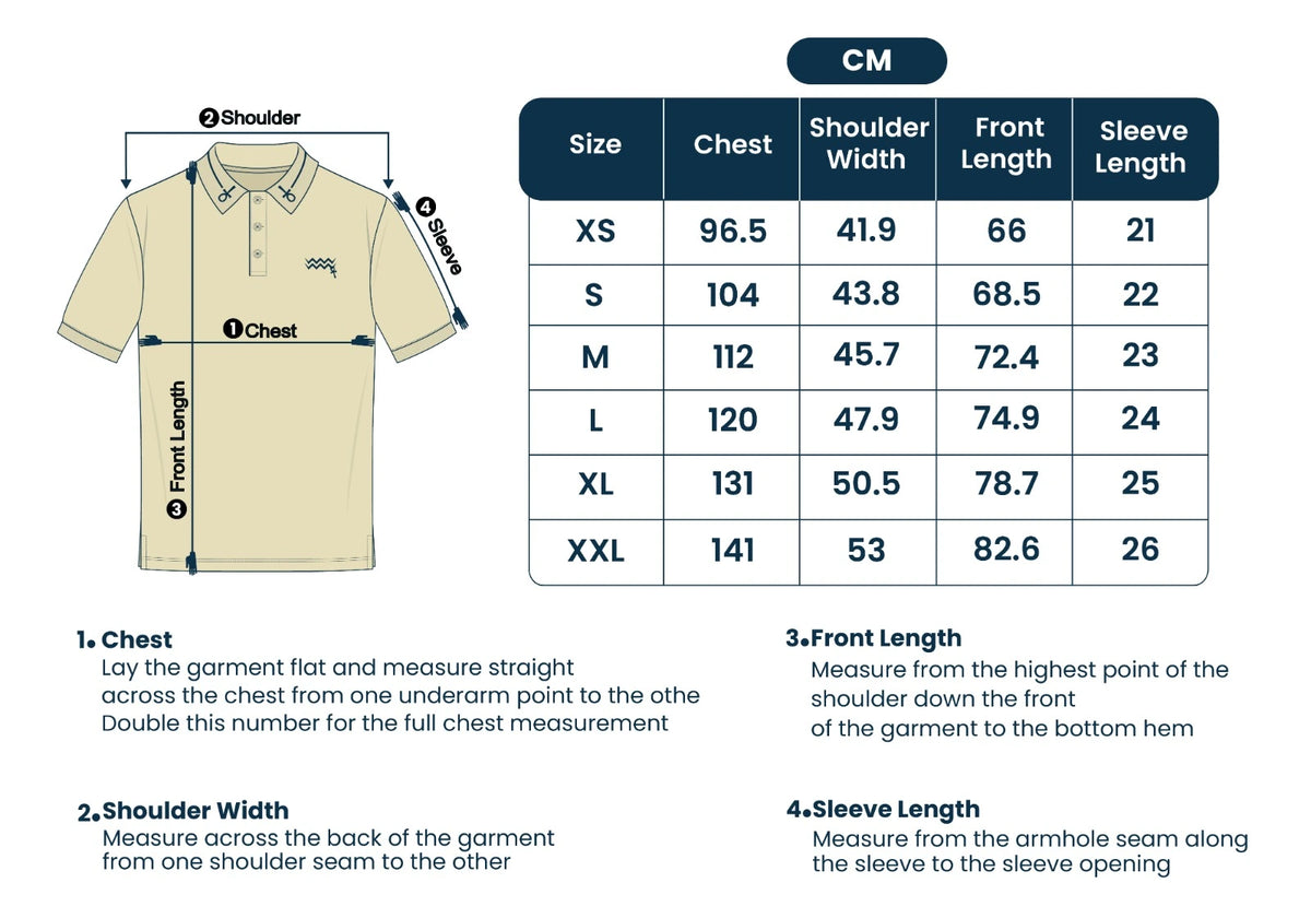 Size guide centimeters