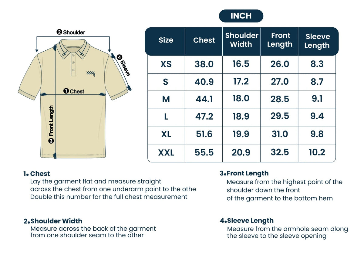 Size guide inches