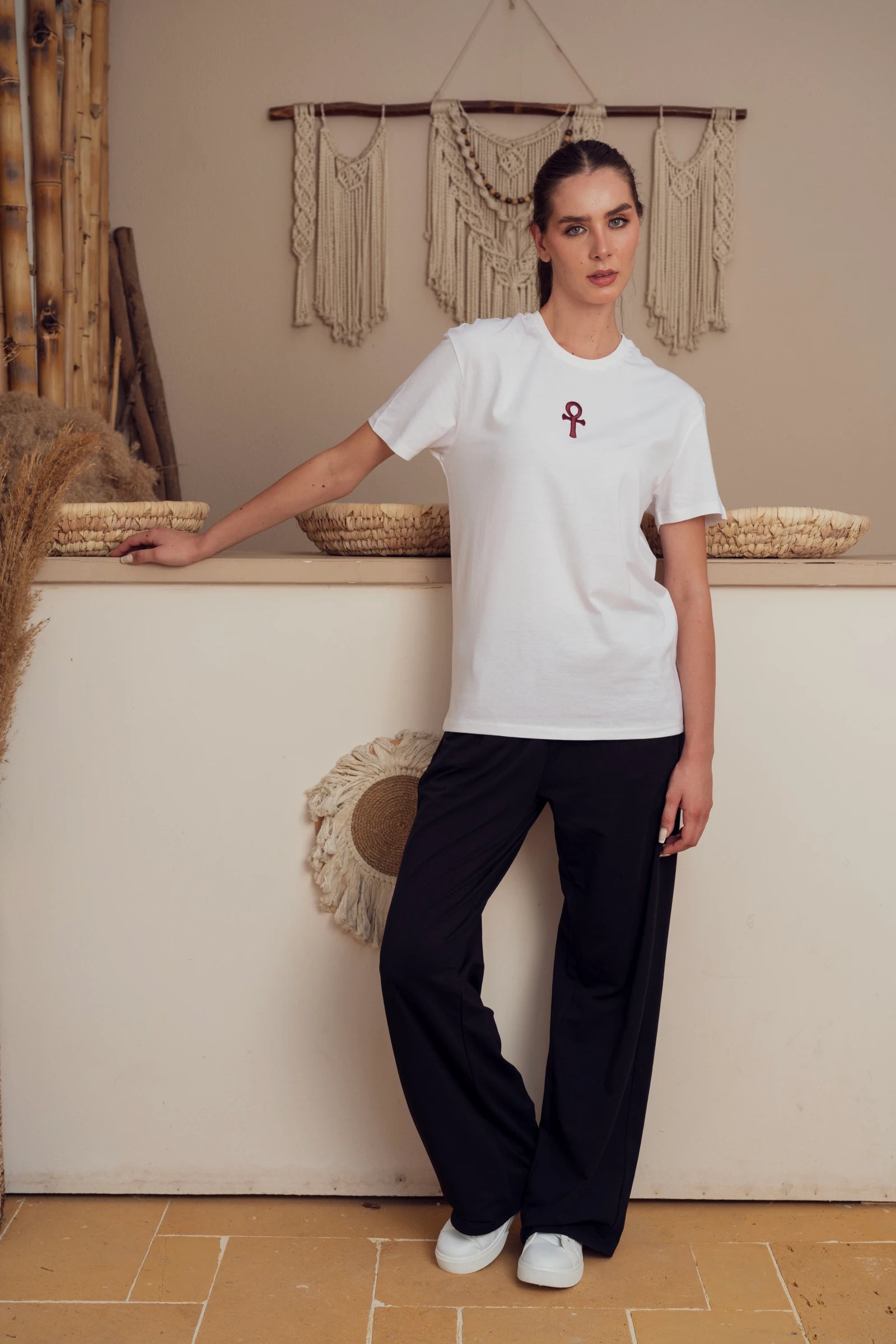 Embroidered Cotton T Shirt