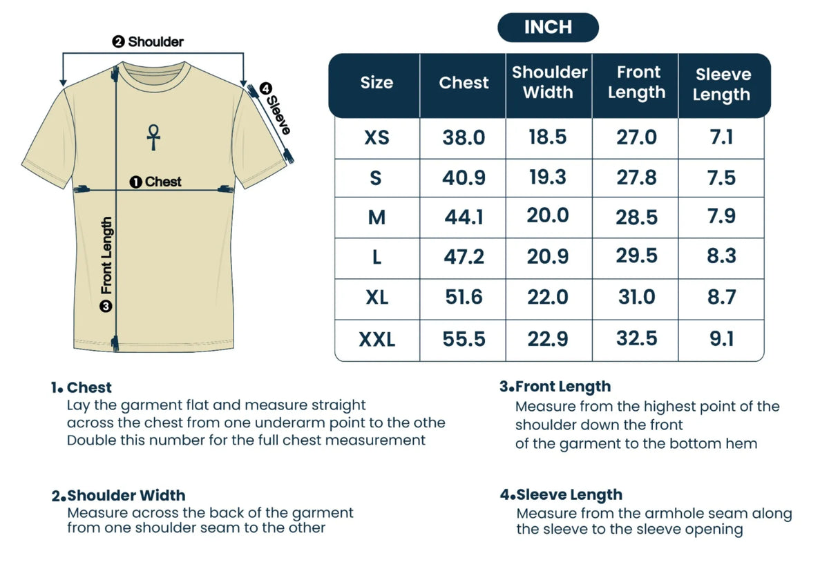 Size guide inches
